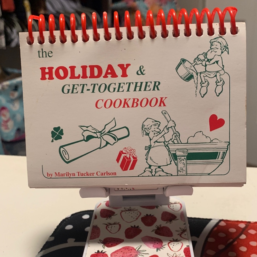 Holiday & Get Together Cookbook.. small spiral bound ..202 pages